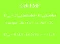 Cell EMF PowerPoint PPT Presentation