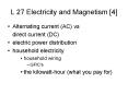L 27 Electricity and Magnetism [4] PowerPoint PPT Presentation