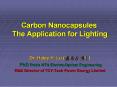 Carbon Nanocapsules The Application for Lighting PowerPoint PPT Presentation