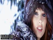 Stylish women's fur shawls