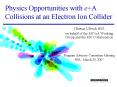 Physics Opportunities with e A Collisions at an Electron Ion Collider PowerPoint PPT Presentation