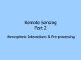 Remote Sensing Part 2 PowerPoint PPT Presentation