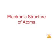 Electronic Structure of Atoms
