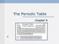 The Periodic Table PowerPoint PPT Presentation