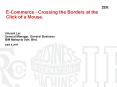 E-Commerce - Crossing the Borders at the Click of a Mouse. PowerPoint PPT Presentation