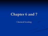Chemical bonding