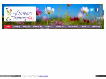 Flowers by Post, Online Flower delivery, Fresh Flowers delivered