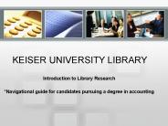 Introduction to Library Research