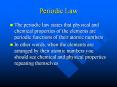 Periodic Law PowerPoint PPT Presentation