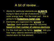 A bit of review
