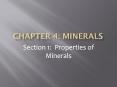 Chapter 4: Minerals PowerPoint PPT Presentation