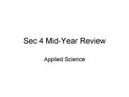 Sec 4 Mid-Year Review
