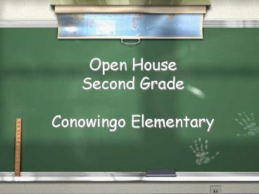 Open House Second Grade Conowingo Elementary