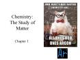 Chemistry: The Study of Matter PowerPoint PPT Presentation