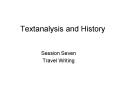 Textanalysis and History PowerPoint PPT Presentation