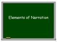Elements of Narration PowerPoint PPT Presentation