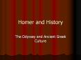 Homer and History PowerPoint PPT Presentation