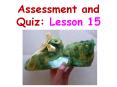 Assessment and Quiz: Lesson 15 PowerPoint PPT Presentation