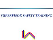 SUPERVISOR SAFETY TRAINING