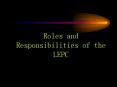 Roles and Responsibilities of the LEPC PowerPoint PPT Presentation