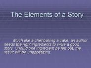 The Elements of a Story