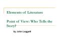 Elements of Literature PowerPoint PPT Presentation