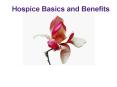 Hospice Basics and Benefits PowerPoint PPT Presentation