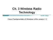 Ch. 3 Wireless Radio Technology