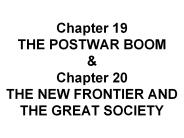 Chapter 19 THE POSTWAR BOOM