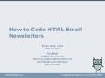 How to Code HTML Email Newsletters PowerPoint PPT Presentation