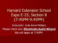 Harvard Extension School Expo E-25; Section 8 (7:45PM-9:45PM) PowerPoint PPT Presentation