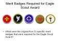 Merit Badges Required for Eagle Scout Award PowerPoint PPT Presentation