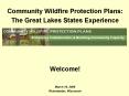 Community Wildfire Protection Plans: PowerPoint PPT Presentation