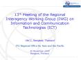 13th Meeting of the Regional Interagency Working Group (IWG) on Information and Communication Technologies (ICT) PowerPoint PPT Presentation