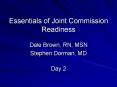 Essentials of Joint Commission Readiness PowerPoint PPT Presentation