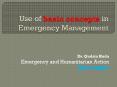 Use of basic concepts in Emergency Management PowerPoint PPT Presentation
