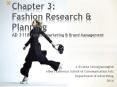 Chapter 3: Fashion Research PowerPoint PPT Presentation