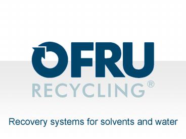 OFRU Company Presentation
