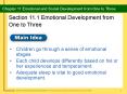 Section 11.1 Emotional Development from One to Three PowerPoint PPT Presentation