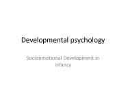 Developmental psychology