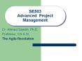 SE503 Advanced Project Management PowerPoint PPT Presentation