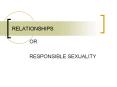 RELATIONSHIPS PowerPoint PPT Presentation
