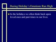 During Holiday