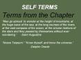 SELF%20TERMS PowerPoint PPT Presentation