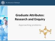 Graduate Attributes: Research and Enquiry