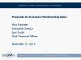 Proposal to Increase Membership Dues PowerPoint PPT Presentation