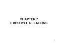 CHAPTER 7 EMPLOYEE RELATIONS PowerPoint PPT Presentation