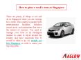 How to plan a week's tour to Singapore PowerPoint PPT Presentation