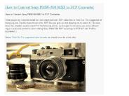 How to Convert Sony PMW-500 MXF to FCP Converter