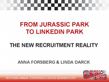 FROM JURASSIC PARK TO LINKEDIN PARK